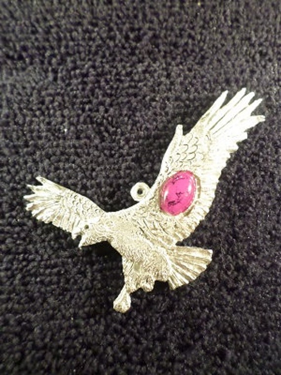 Neu...glas Gegossener Silberfarbener Adler Anhänger von McCloud9Jewelry