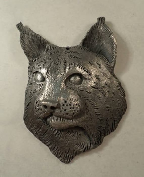 Rotluchs Kopf Anhänger ..neues Design von McCloud9Jewelry