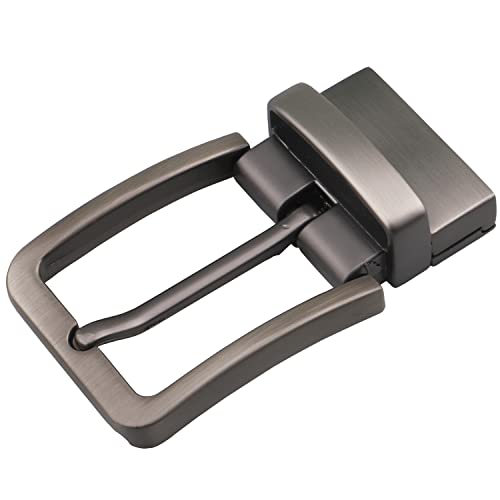 McFanBe Gürtelschnalle 28mm bis 38mm Single Prong Square Gürtelschnallen für Frauen Männer Ersatz Ledergürtel (35mm, Schnalle19) von McFanBe