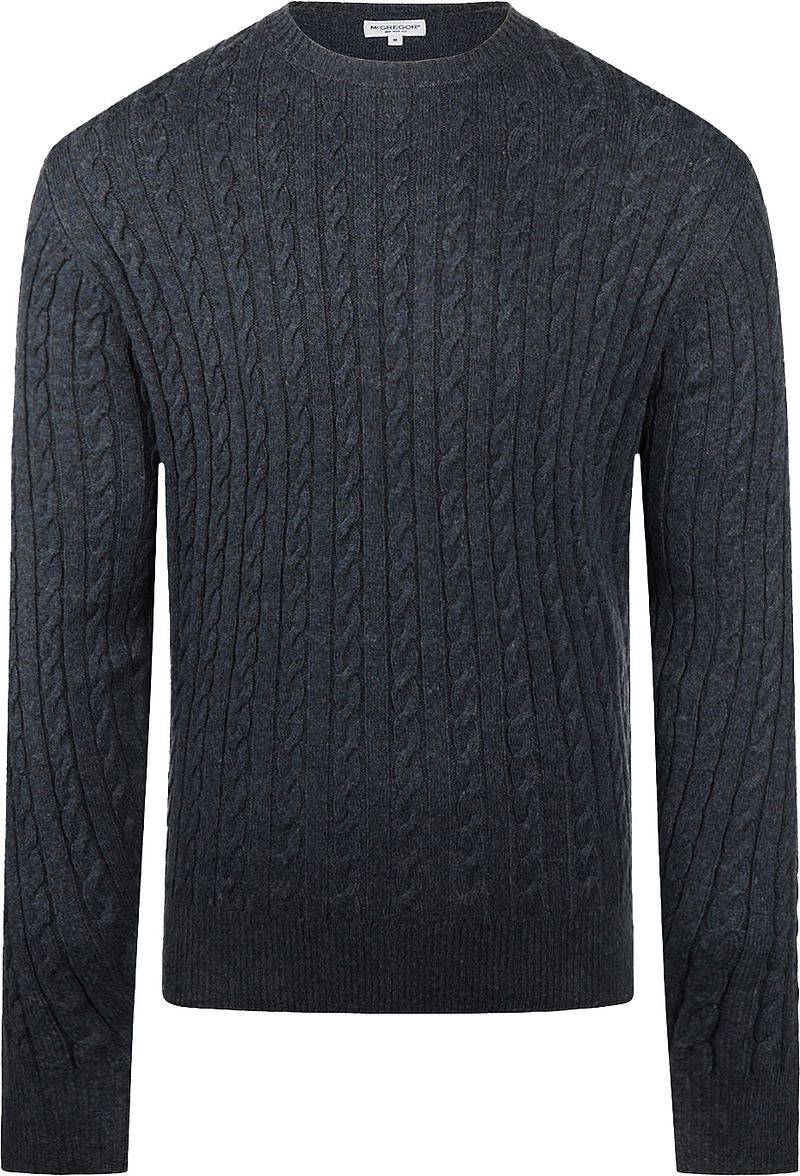 McGregor Cable Pullover Merinowolle Melange Navy - Größe 3XL von McGregor