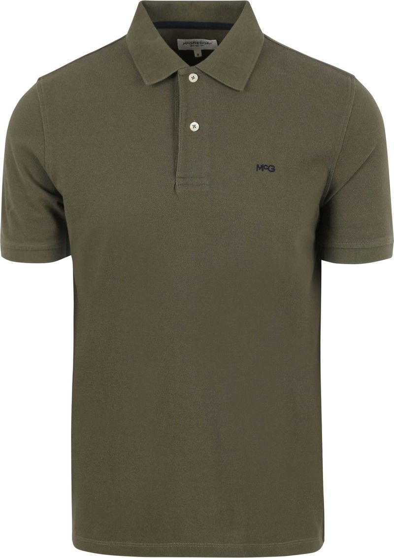 McGregor Classic Piqué Poloshirt Olivgrün - Größe M von McGregor