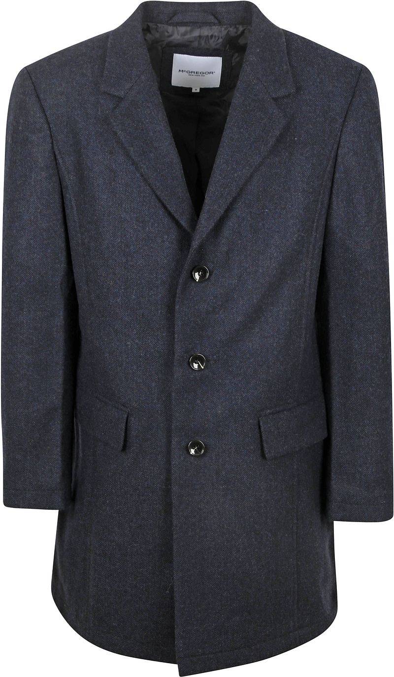 McGregor Coat Wool Herringbone Navy - Größe XXL von McGregor
