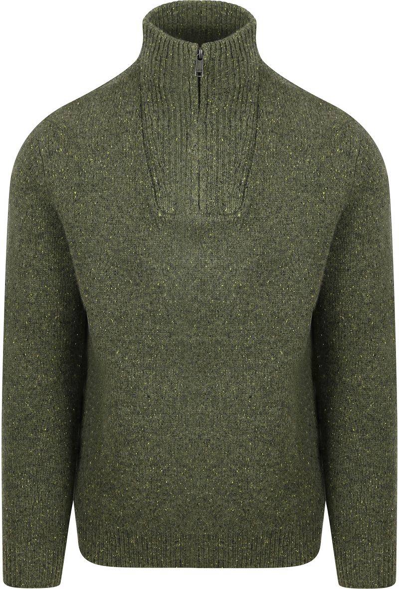 McGregor Half Zip Pullover Lammwolle Blend Olive - Größe M von McGregor