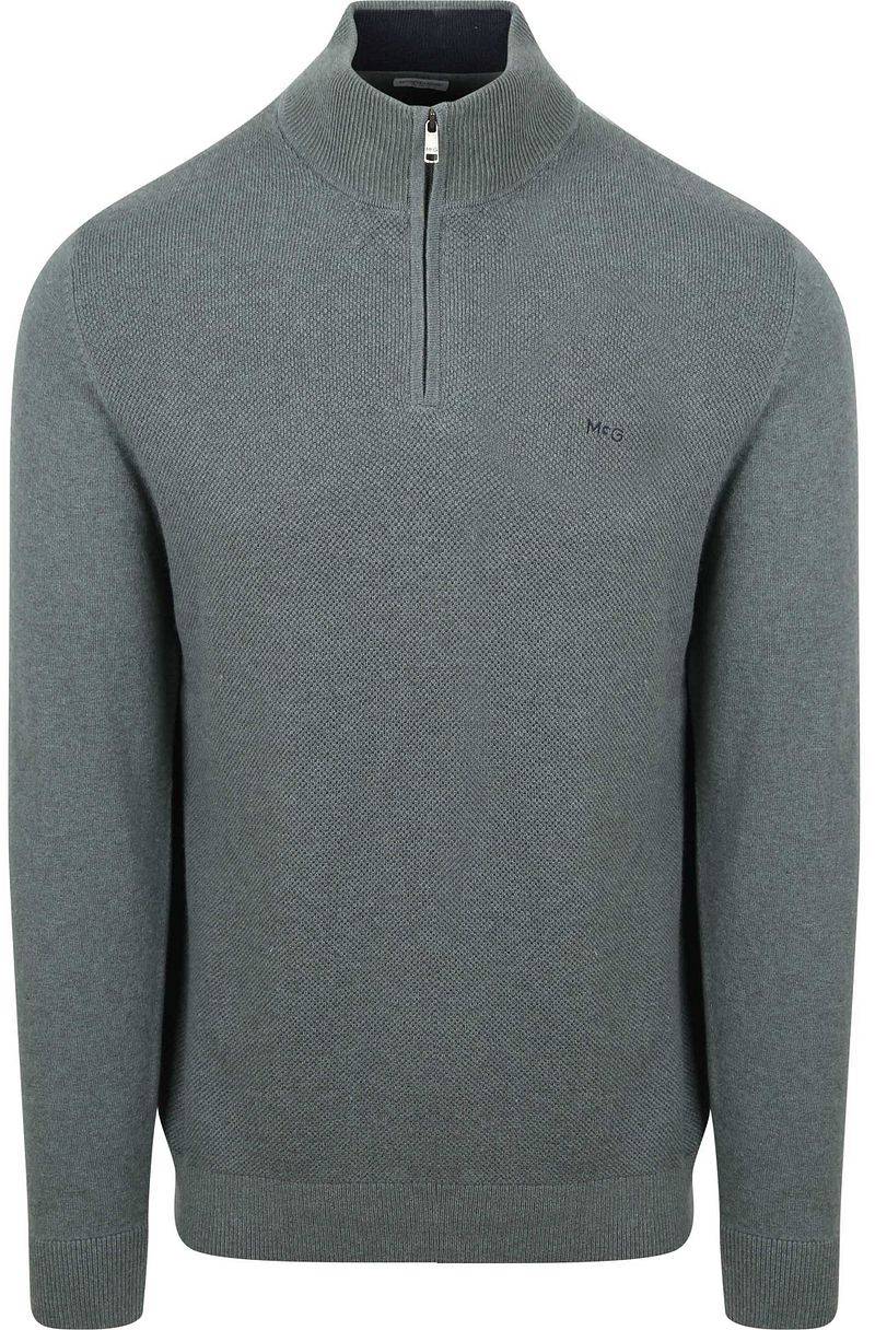 McGregor Half Zip Pullover Merinowolle Structure Grün - Größe XL von McGregor