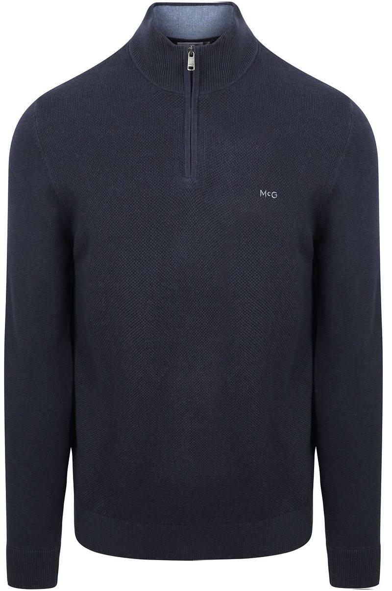 McGregor Half Zip Pullover Merinowolle Structure Navy - Größe XXL von McGregor