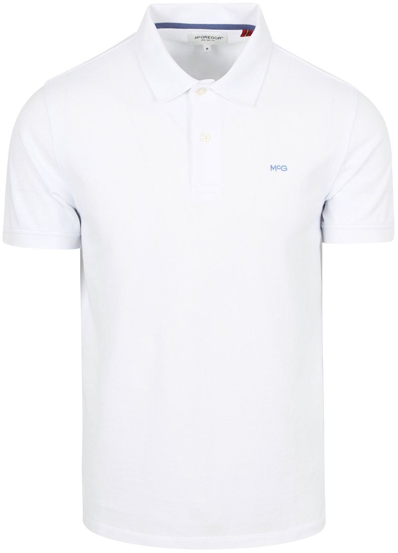McGregor Piqué Poloshirt Weiß - Größe M von McGregor