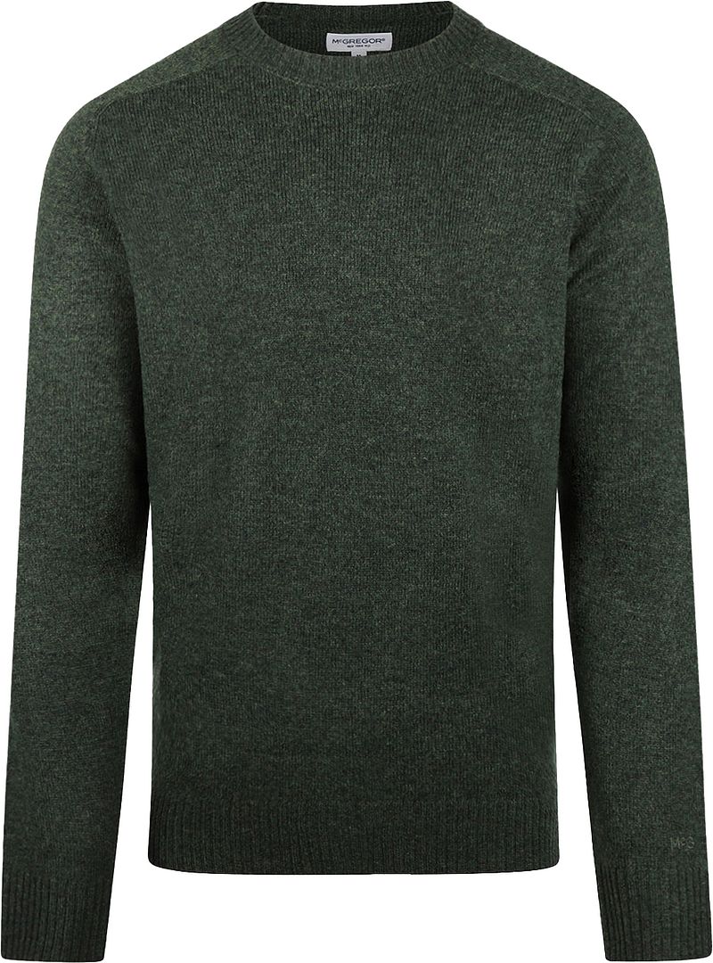 McGregor Pullover Lammwolle Melange Dunkelgrün - Größe XXL von McGregor