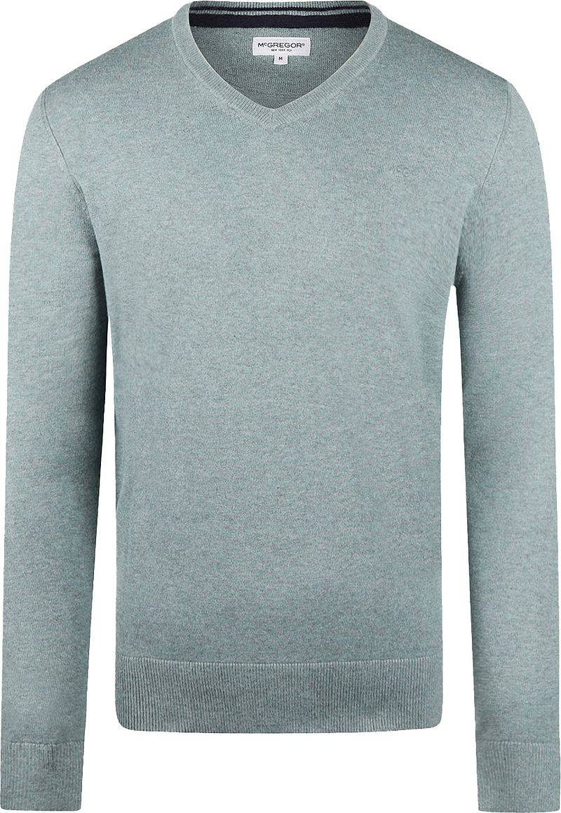 McGregor Pullover Merinowolle V-Ausschnitt Sage Grün - Größe XXL von McGregor