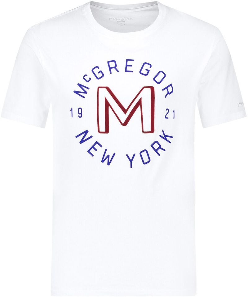 McGregor T Shirt Pocket Weiß Logo - Größe S von McGregor