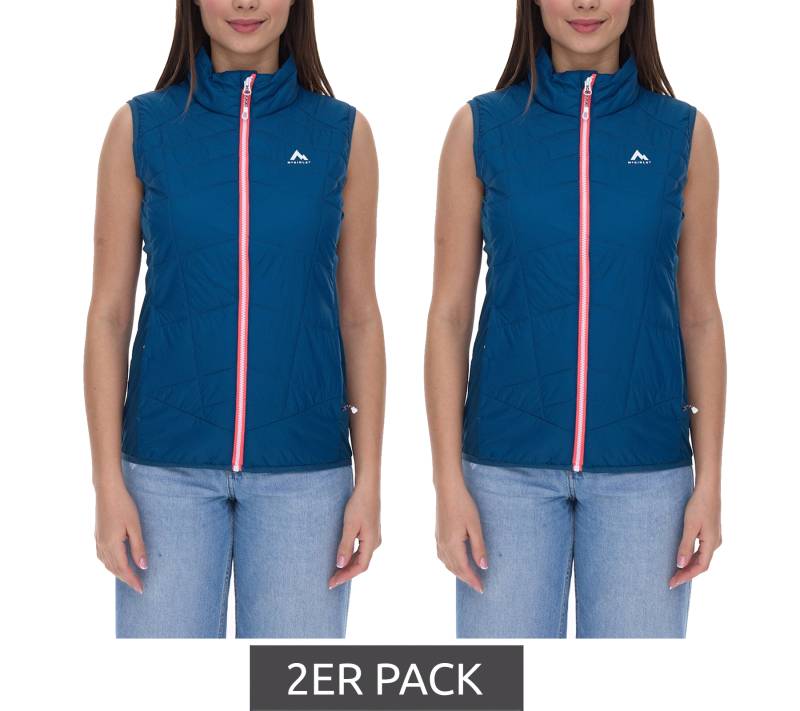 2er Pack McKINLEY Sansa HYB VST W Damen Weste leicht wasserabweisende Stepp-Weste mit PRIMALOFT-Wattierung 419862 510 Blau von McKINLEY