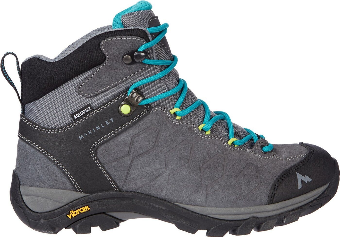 McKINLEY Da.-Wander-Stiefel Denali II Mid AQ 900 ANTHRACITE/TURQUOISE Wanderschuh von McKINLEY