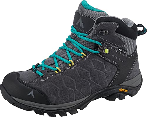 McKINLEY Damen Denali II Mid AQX Trekkingschuhe, Anthracite/Turquoise, 40.5 EU von Mc Kinley