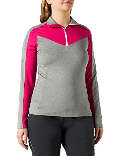 McKINLEY Damen Giorgia Wander-Shirt, Melange/Grey/Pinkdar, 40 von McKINLEY