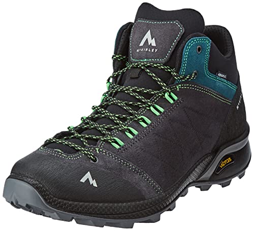 McKinley Herren Wyoming II Wanderstiefel, Anthracite/Blue/Gree, 40 EU Schmal von McKinley