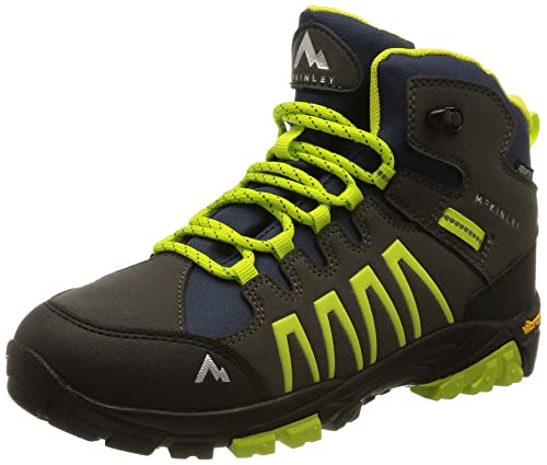 McKINLEY Denali Mid AQX Trekkingstiefel, Anthracite/Green LIM, 31 EU von Mc Kinley