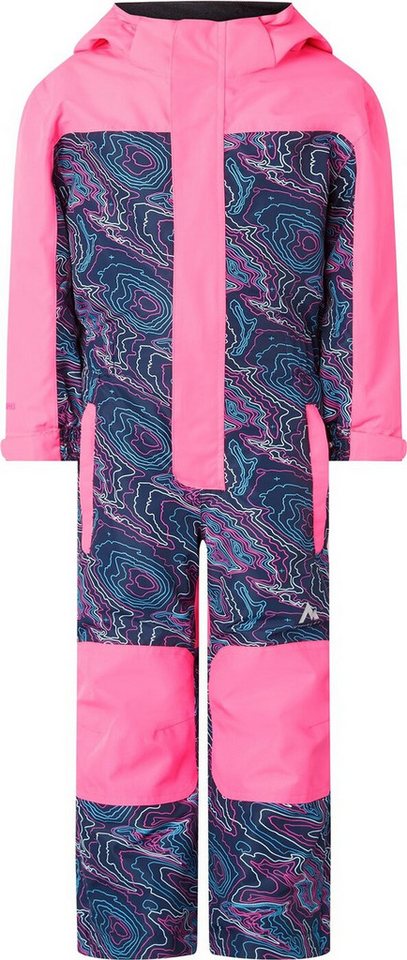 McKINLEY Fleeceoverall KK.-Overall Tiger II kds AOP/NAVY DARK/PINK McKINLEY Fleeceoverall KK.-Overall Tiger II kds AOP/NAVY DARK/PINK von McKINLEY