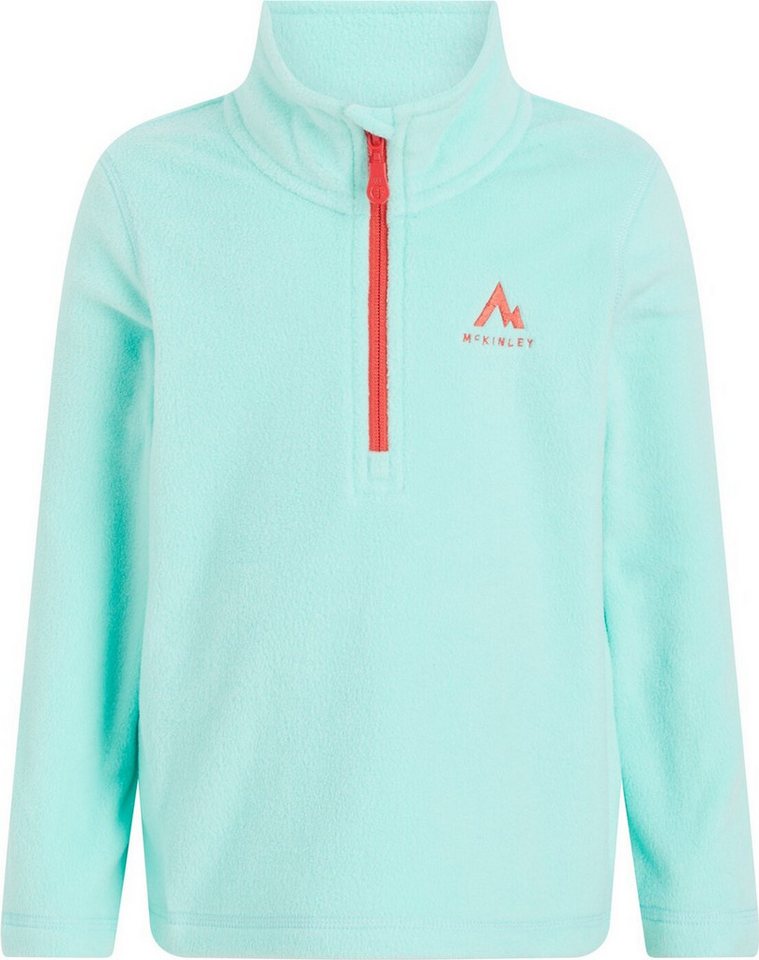 McKINLEY Fleecepullover KK.-Shirt Tibo II kds UNIVERSITY RED/WHITE/MARKKANEN von McKINLEY
