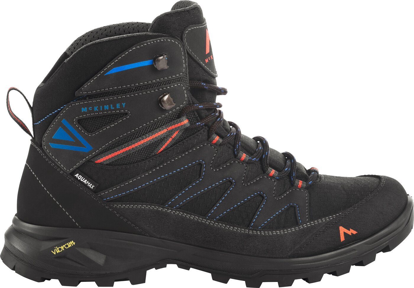 McKINLEY He.-Wander-Stiefel Vulcanus MID AQX M ANTHRACITE/BLUEROYAL Trekkingschuh von McKINLEY