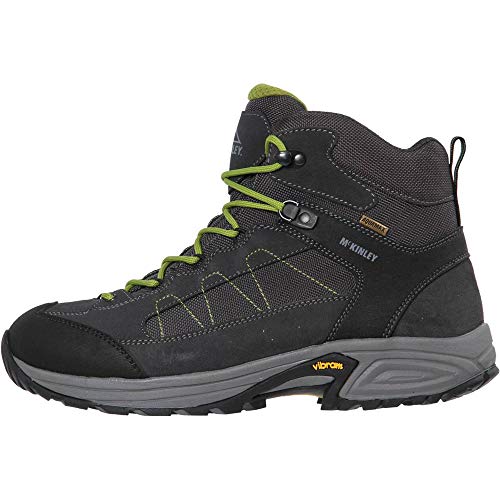 McKINLEY Herren Trekkingstiefel Denali Mid AQX II Trekking-& Wanderstiefel, Grau (Grey Dark/Green LIM 000) von McKINLEY