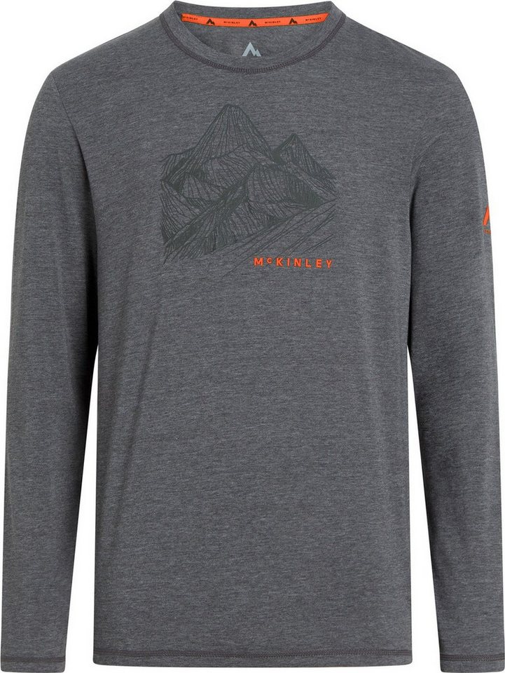 McKINLEY Longsleeve He.-Langarmshirt Harino II M MELANGE/GREY DARK von McKINLEY
