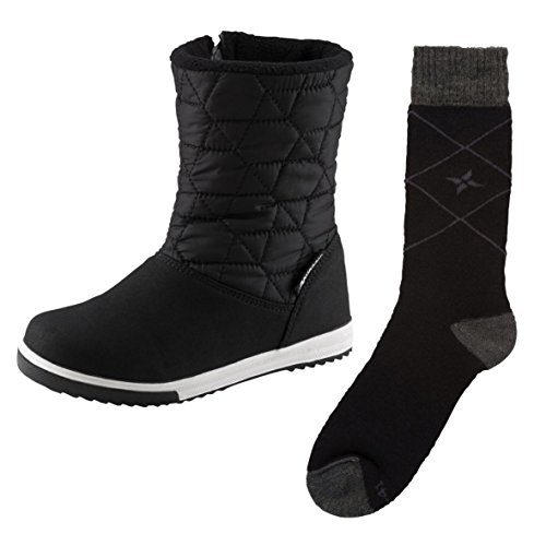 McKINLEY Mädchen Winterstiefel Sarah AQB Socke Girls Schneestiefel, Schwarz (Black 000), 28 EU von McKINLEY