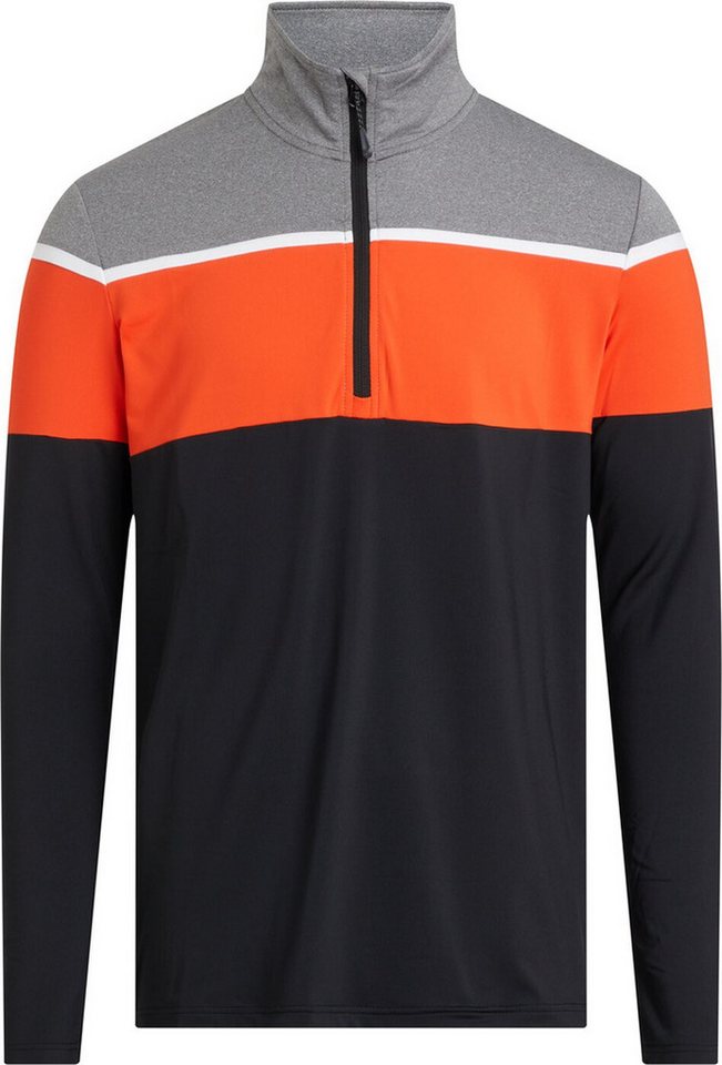 McKINLEY Rollkragenpullover Diego M Herren-Funktions-Shirt Skioberteil schwarz/orange/grau von McKINLEY