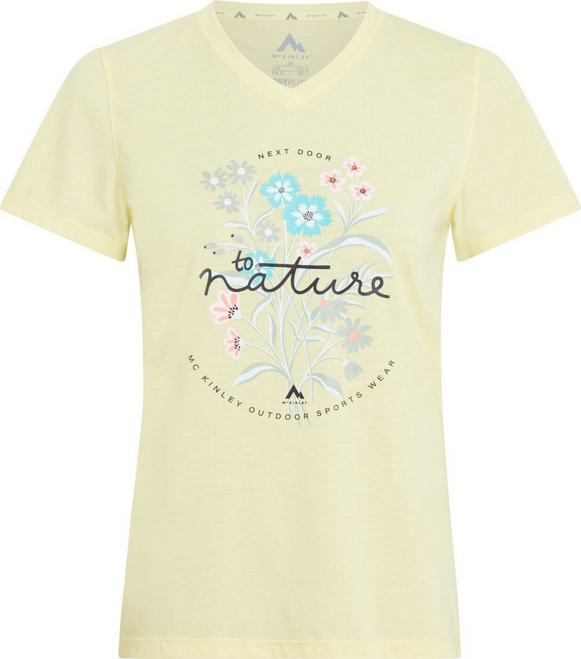 McKINLEY T-Shirt Da.-T-Shirt Nata II W MELANGE/YELLOW LIGHT von McKINLEY