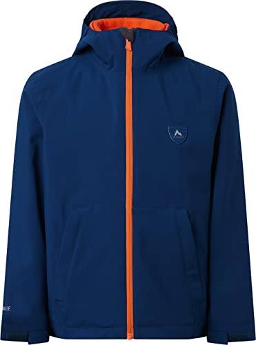 McKinley Unisex Justin 3:1 Doppeljacke, Blue Petrol/Orange D, 128 von McKinley