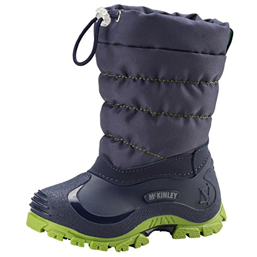 McKINLEY Unisex-Kinder Aprèsstiefel Jules Schneestiefel, Blau (Blue Dark/Green Lime 000), 22 EU von McKINLEY