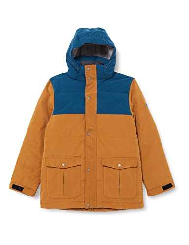 McKinley Unisex Kinder Kay Jacke, Brown/Blue Petrol, 164 von Mc Kinley