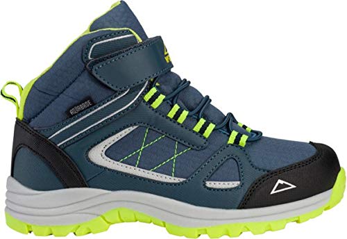 McKINLEY Unisex-Kinder Maine Mid Aqb Trekking-& Wanderstiefel, Blau (Blue Smoke/Green Li 908), 34 EU von McKINLEY