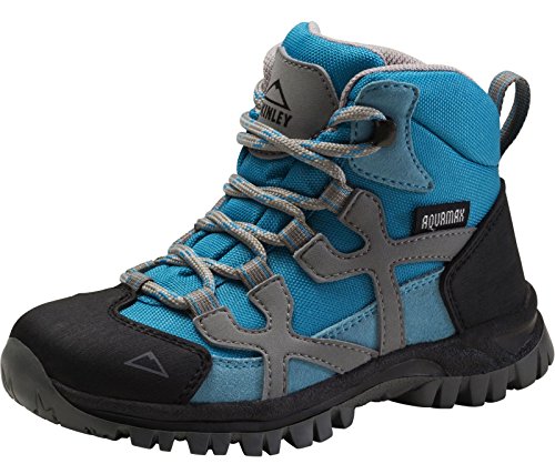 McKINLEY Unisex-Kinder Santiago Pro Aquamax Trekking-& Wanderstiefel, Grau (Anthracite/Turquoise 903), 34 EU von McKINLEY