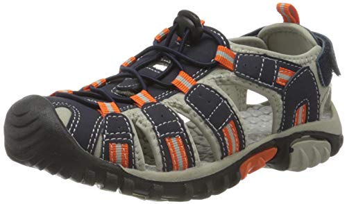 McKINLEY Unisex-Kinder Vapor II Jr. Trekking-& Wanderhalbschuhe, Blau (Navy Dark/Grey/Red 923), 23 EU von McKINLEY