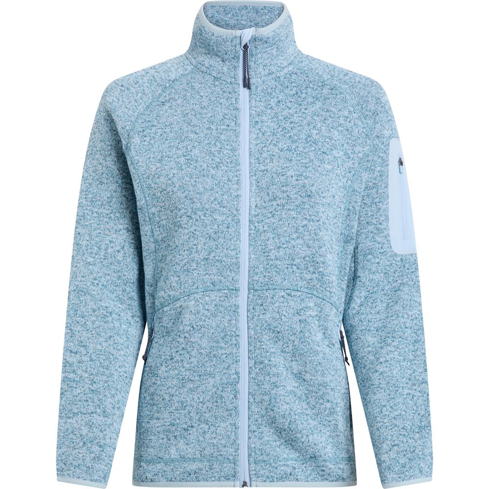 McKinley Damen Fleecejacke Skeena melange blue light 40 von McKinley