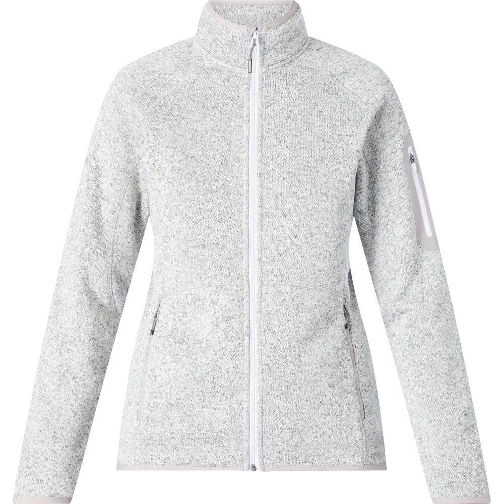 McKinley Damen Fleecejacke Skeena melange white 46 von McKinley