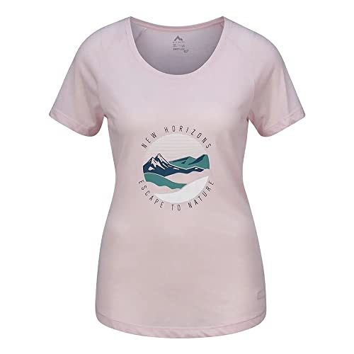 McKinley Damen Karla T-Shirts, Pink Light, 42 von McKinley