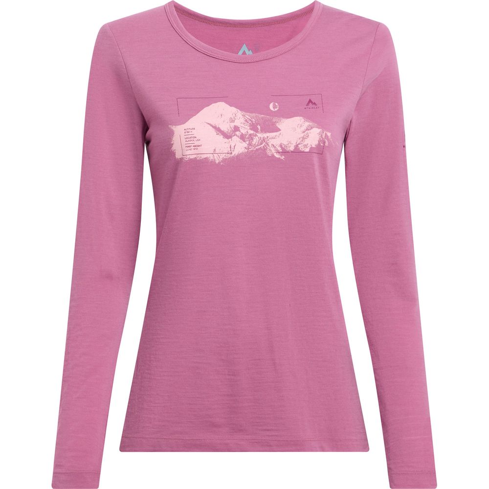 McKinley Damen Langarmshirt Shane III red wine 38 von McKinley