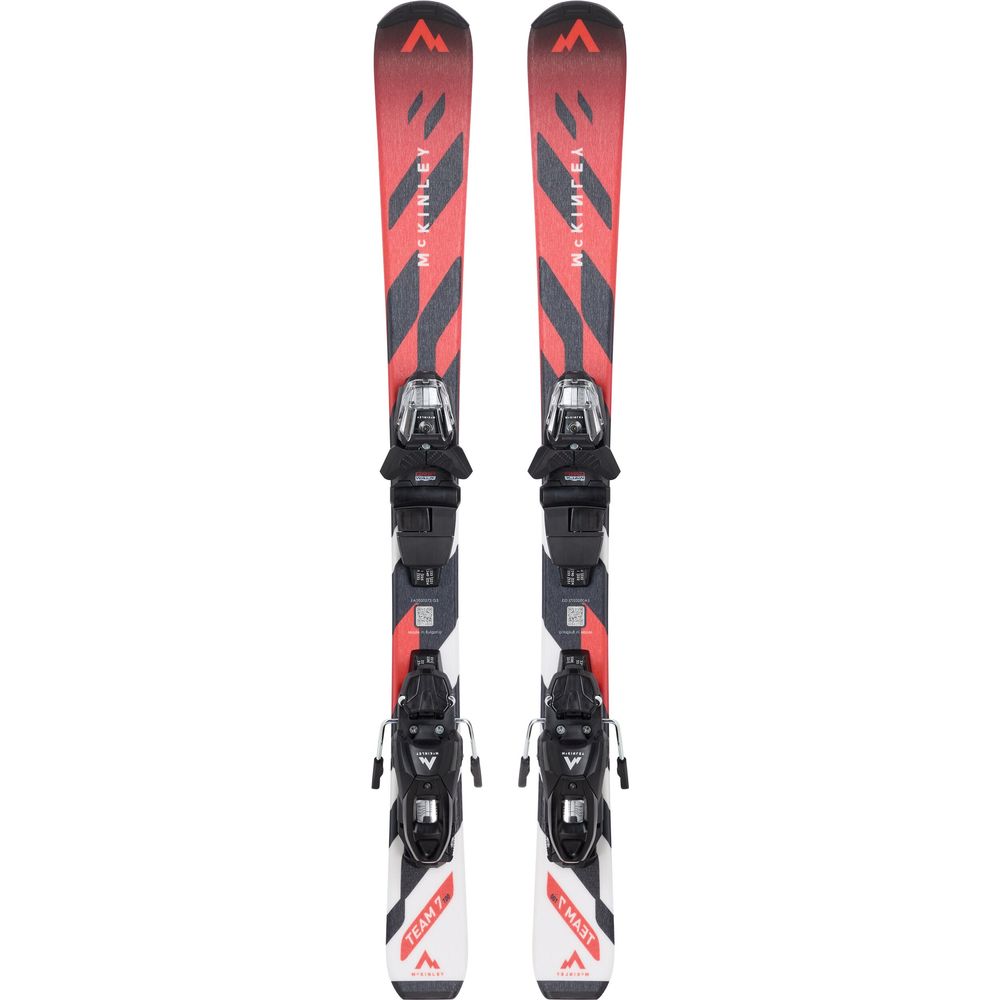 McKinley Kinder Skiset Team 7 I JT + Bindung red-black-night-whit 90 cm von McKinley
