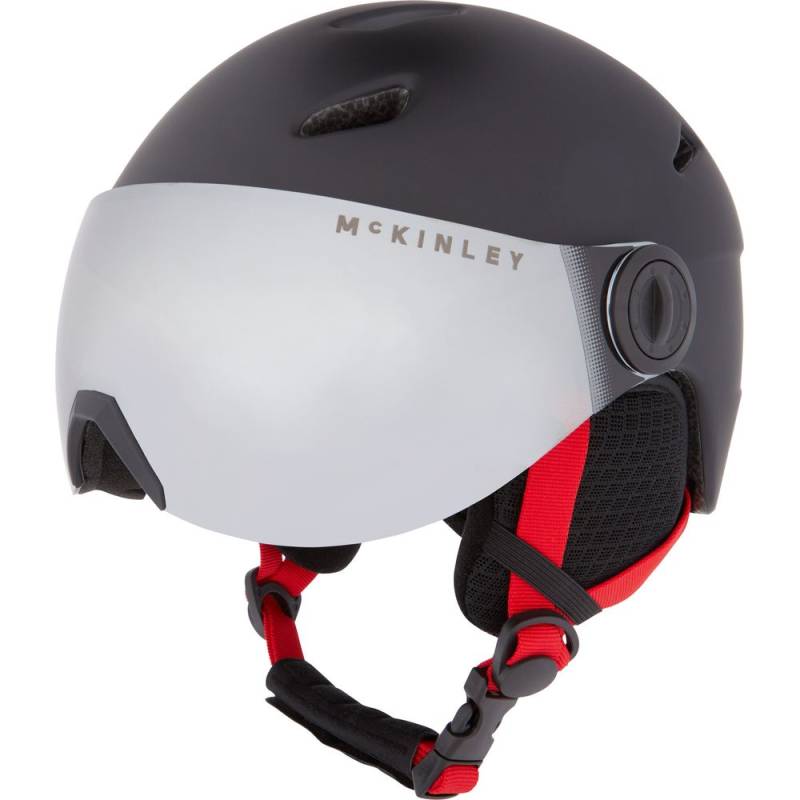 McKinley Kinder Skihelm Pulse S2 Visor HS black/red M von McKinley