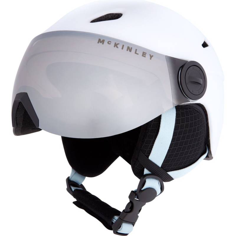 McKinley Kinder Skihelm Pulse S2 Visor HS white/blue ice/rose S von McKinley
