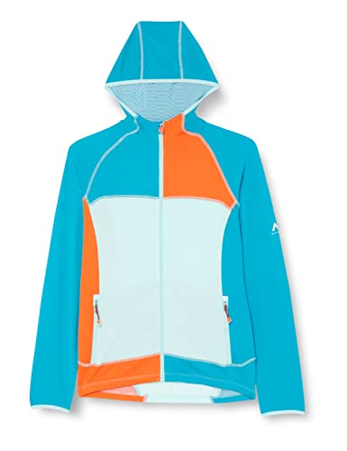 McKinley Unisex Kinder Montina Hd Jacke, Blue Aqua/Orange DAR, 140 von McKinley