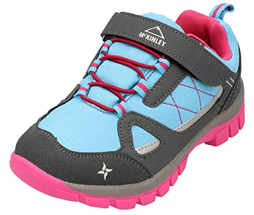 McKinley Unisex-Kinder Multifunktionsschuhe Maine AQB Jr Trekking-& Wanderhalbschuhe, Anthracite Blue L Pink von McKinley