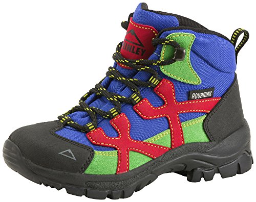 McKinley Unisex-Kinder Stiefel Santiago II AQX Jr. Trekking-& Wanderstiefel, Mehrfarbig (Royalblau/Rot/Lime) von McKinley