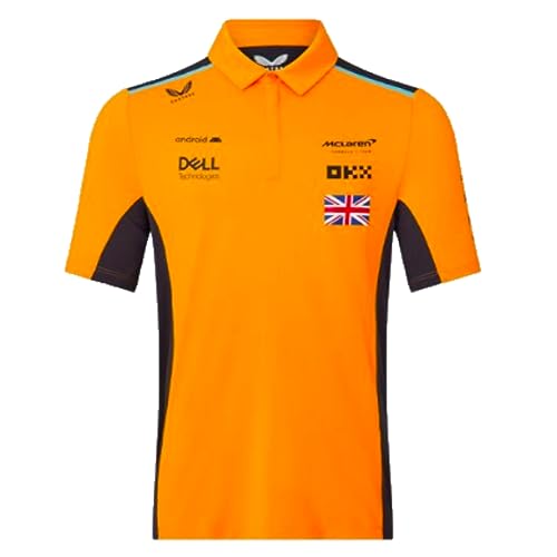 2023 McLaren Replica Polo Football Soccer T-Shirt Trikot Norris (Papaya) von McLaren