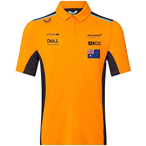 McLaren F1 Herren 2023 Oscar Piastri Team Drivers Polo, Papaya, L von McLaren