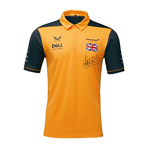 McLaren F1 Herren Poloshirt 2022 Lando Norris Team Drivers, Orange, Mittel von McLaren