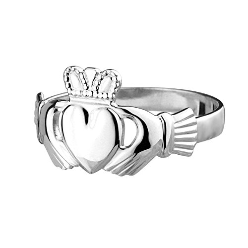 Claddagh Ring. Irischer Freundschaftsring. Sterling Silber Größe 63 von McLaughlin's Irish shop