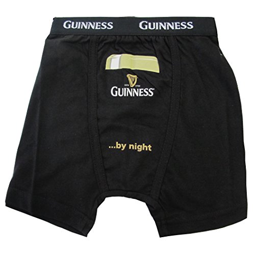 McLaughlin's Irish Shop Guinness Boxer Shorts, schwarz mit Pint by Night Motiv (M) von McLaughlin's Irish Shop