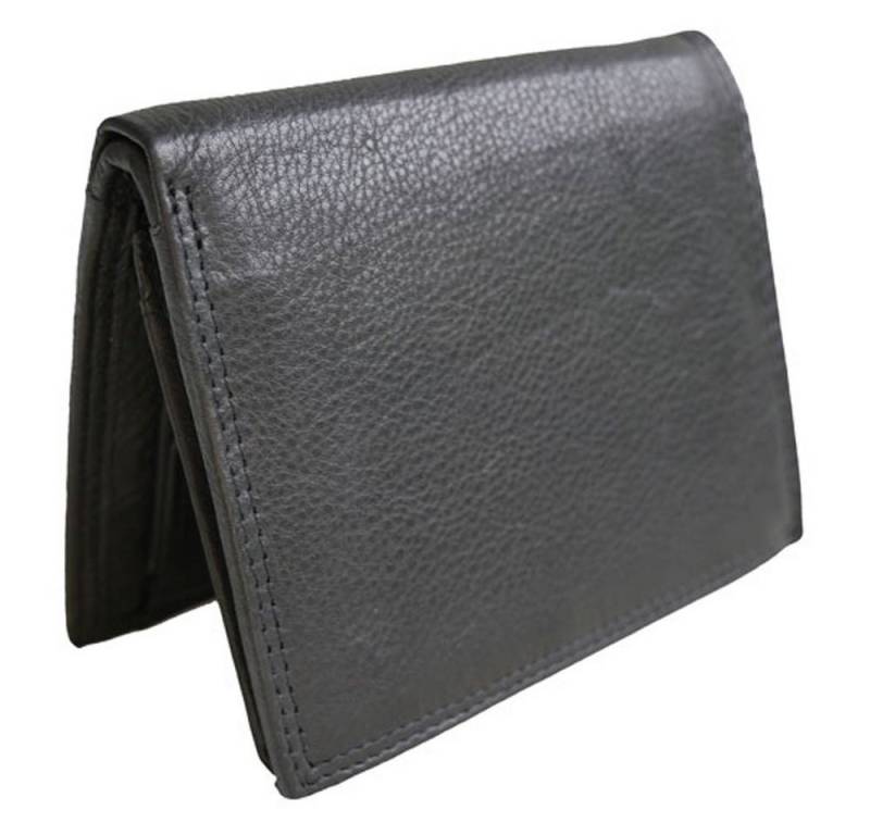 McLean Geldbörse BERLIN, hochkant schwarz, 8 Kartenfächer mit RFID Schutz, 2 Scheinfächer von McLean