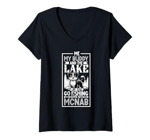 Damen Angeln und McNab T-Shirt mit V-Ausschnitt Damen Angeln und McNab T-Shirt mit V-Ausschnitt von McNab Designs